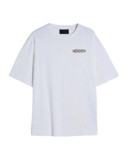 Simone Rocha White Boxy Embellished-Detail T-Shirt for men