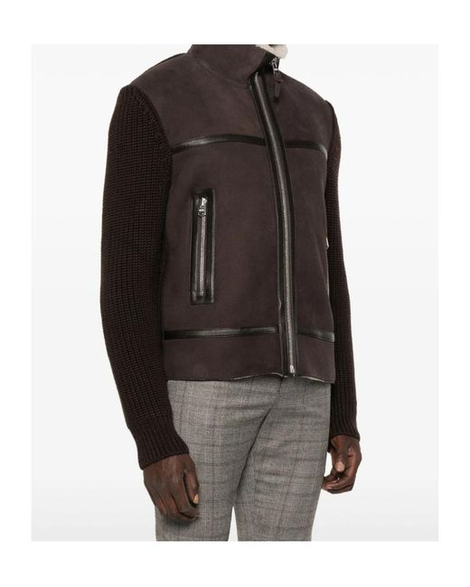 Mackage Brown Lapel Jacket for men