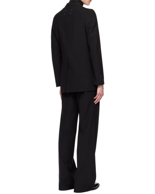 Maison Margiela Black Two-Piece Tailored Suit for men