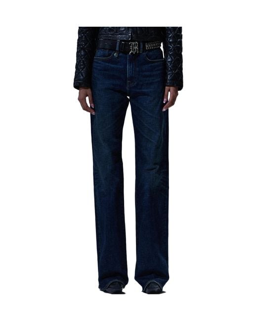 R13 Blue High-Rise Loose Jeans