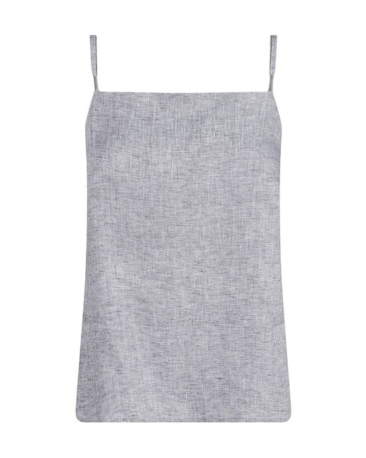 Peserico Gray Linen Camisole Top
