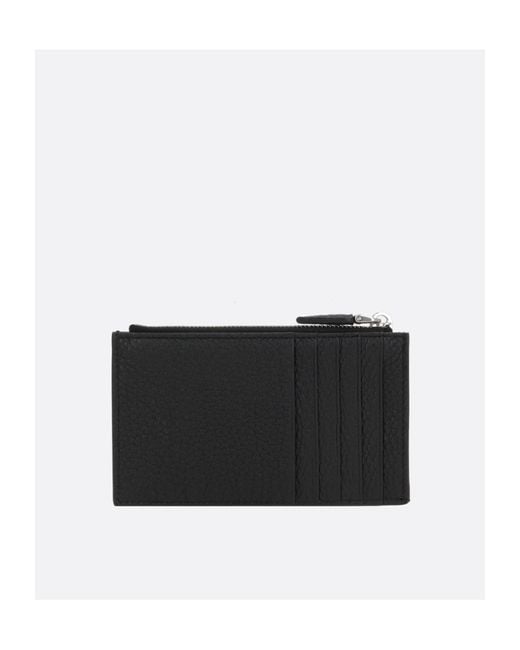 Prada Brown Logo Plaque Zipped Wallet for men
