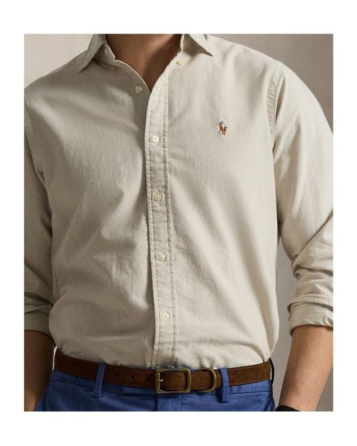 Polo Ralph Lauren White Long Sleeve Oxford Shirt for men