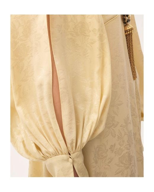 Chloé Natural Chloé Ruched Maxi Dress
