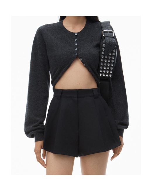 Alexander Wang Black Flared Shorts