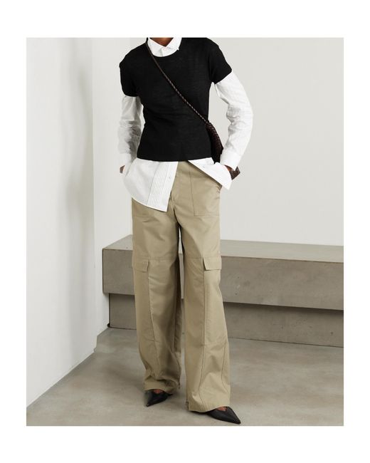 Nili Lotan Black Hettie Ribbed T-Shirt