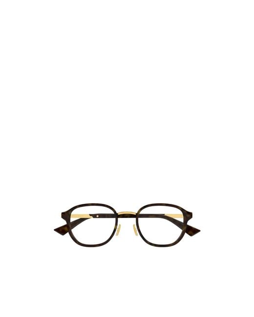 Bottega Veneta White Eyewear Square Frame Glasses for men