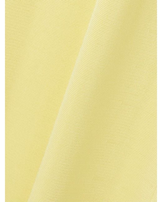 Khaite Yellow Coraline Halterneck Midi Dress