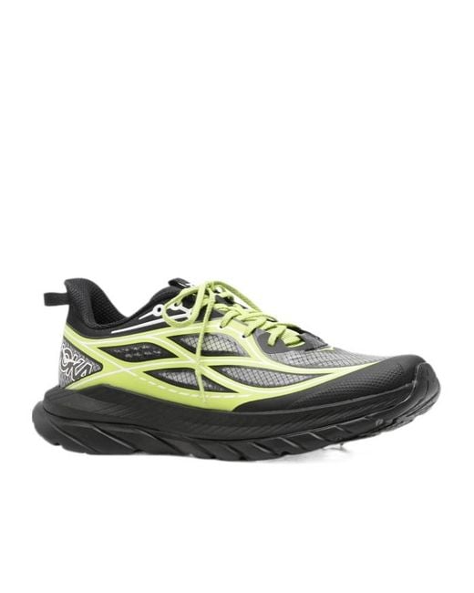 Hoka One One Green Mesh-Panelled Sneakers for men