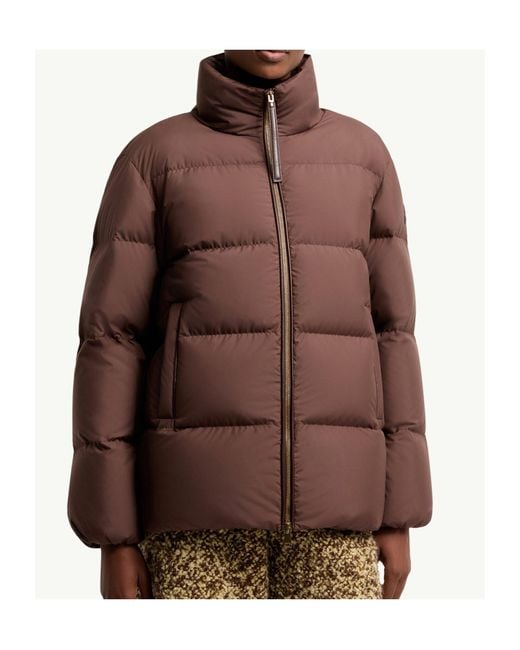Moncler Brown Vivantesse Short Down Jacket