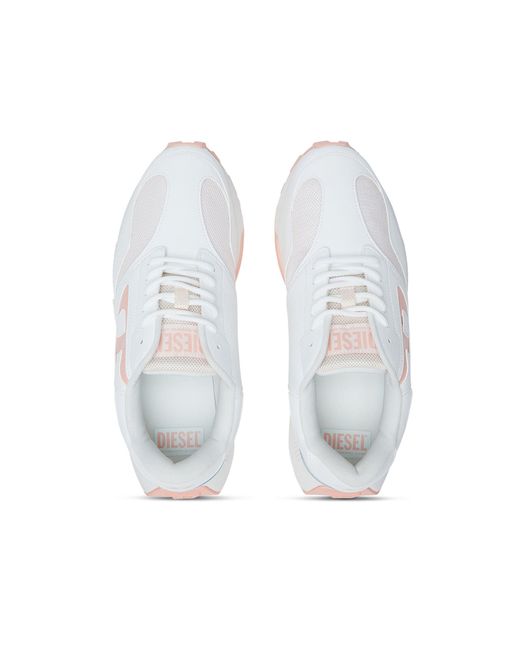 DIESEL White S-Tame-D Running Sneakers