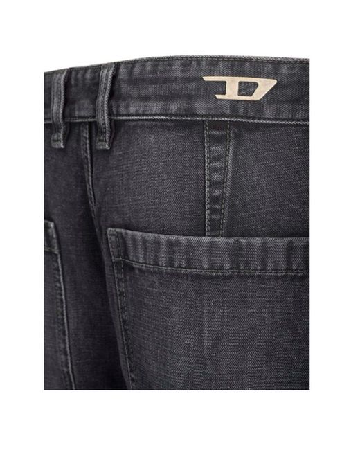 DIESEL Blue Belt-Loop Jeans for men