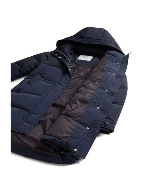 Woolrich Blue Down Jackets