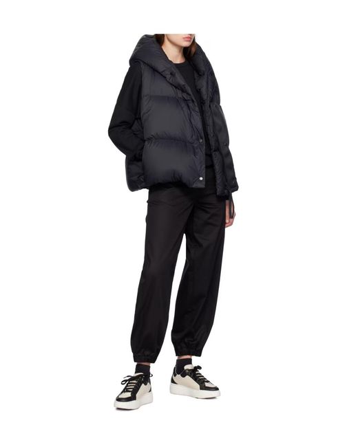 Canada Goose Black Rhoda Hooded Padded Gilet