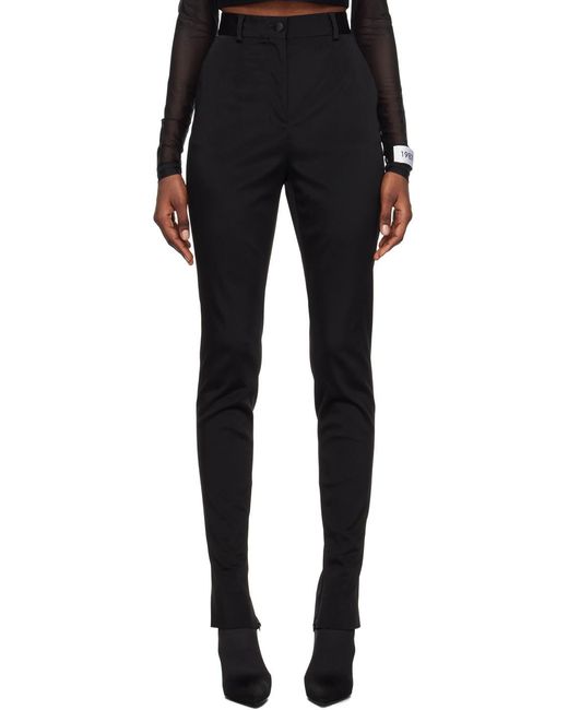 Dolce & Gabbana Black Kim High Waist Cady Pants