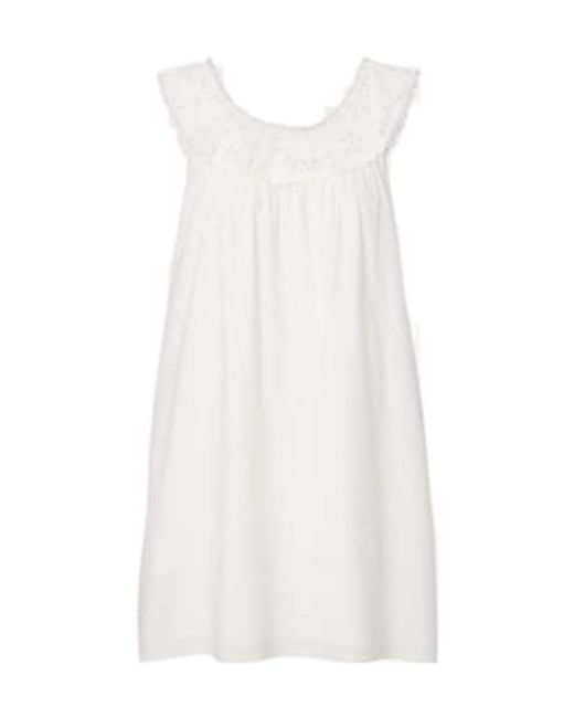 Posse White Salma Embroidered Cotton Minidress