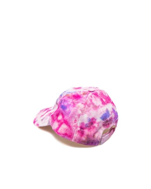Isabel Marant Pink Tyron Logo Embroidered Baseball Cap