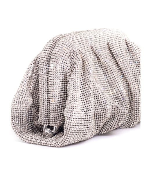 Benedetta Bruzziches Metallic Venus La Petite Crystal Clutch Bag