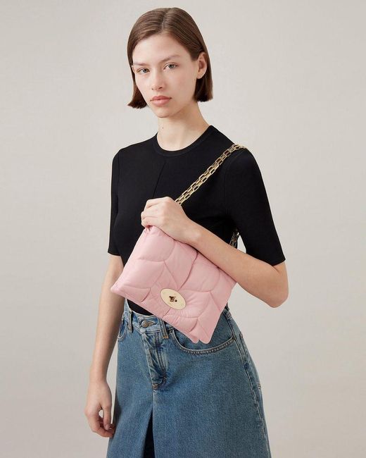 Mulberry Little Softie Chain-Linked Crossbody Bag in Pink | Lyst
