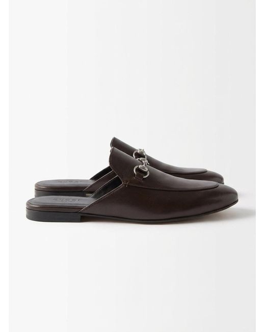 Gucci Brown Mule With Horsebit for men