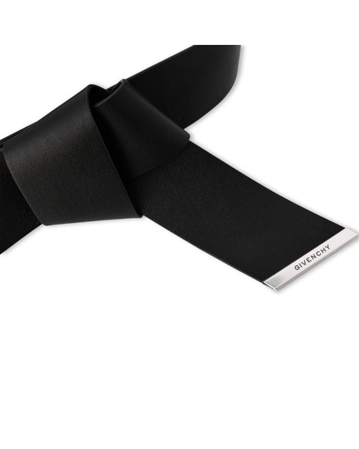 Givenchy Black Solid-Color Wide Belt