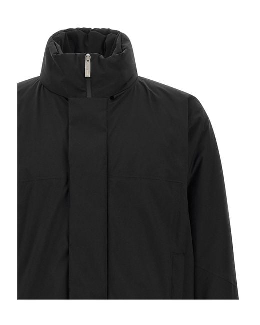 Herno Black Laminar Gore-Tex Padded Jacket for men