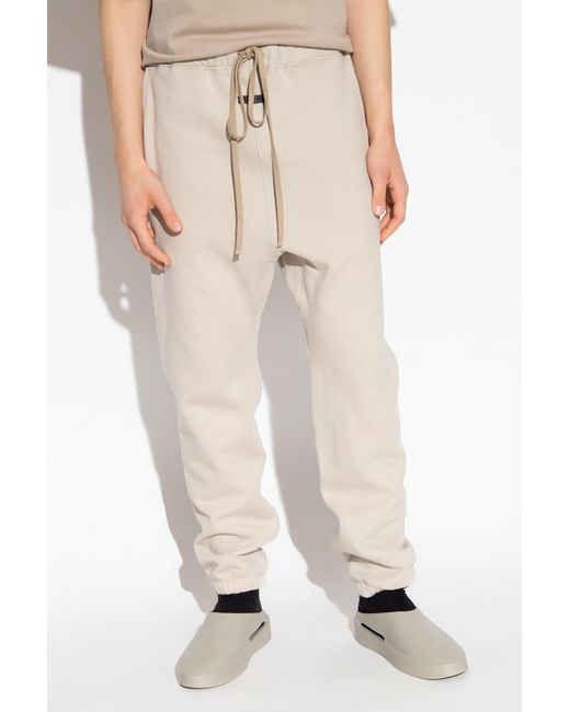 Fear Of God Natural Drawstring Straight Leg Trousers for men