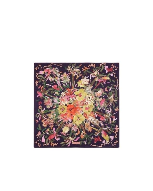 Ferragamo Multicolor Printed Square Silk Scarf