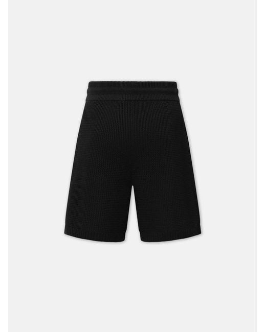 Amiri Black Crochet Mesh Shorts for men