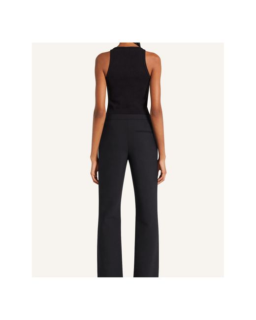 Courreges Black Sleeveless Top