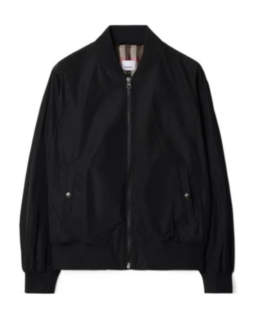 Burberry Black Bomber Jacket for men
