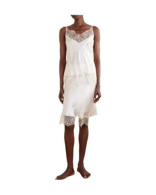 Carine Gilson White Silk Camisole