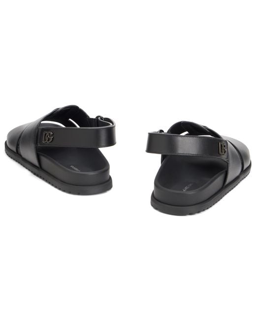 Dolce & Gabbana Black Berry Logo Sandals for men