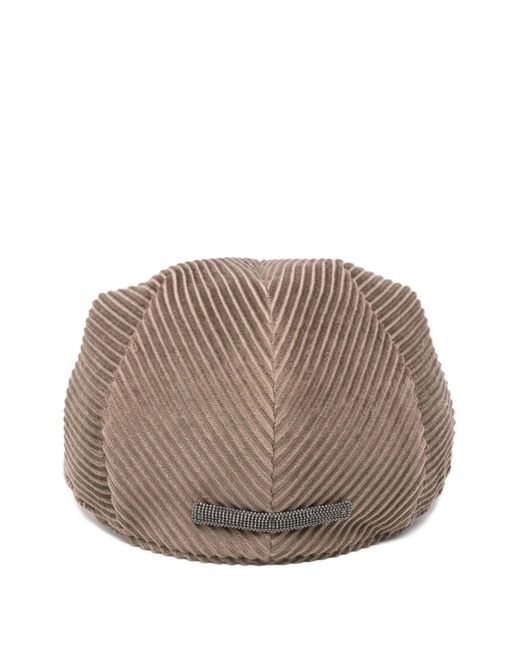 Brunello Cucinelli Brown Cotton Hat