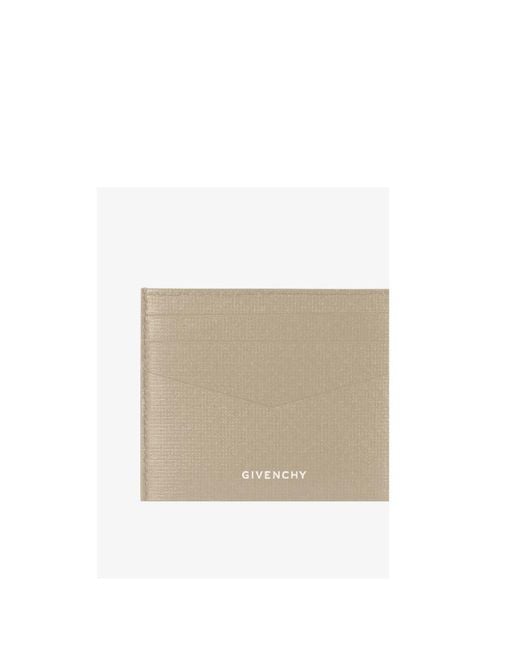 Givenchy Natural Logo Printed Open Top Card Holder for men
