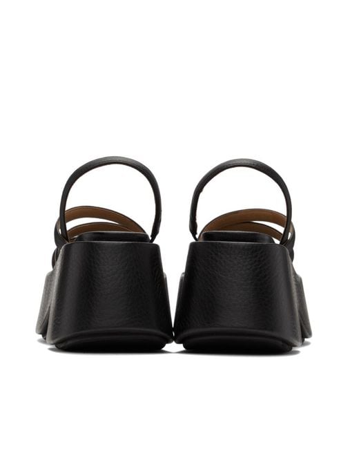 Marsèll Black Slingback Chunky Platform Sandals