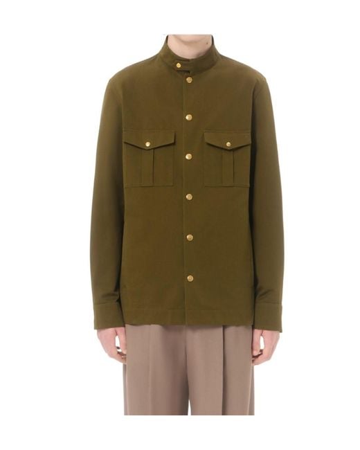 Valentino Green Long-Sleeved Casual Jacket for men