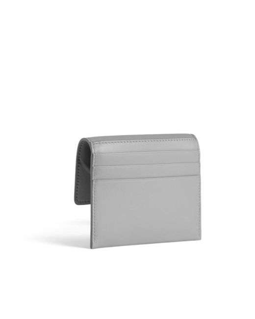 Balenciaga Gray Rodeo Card Holder With Flap