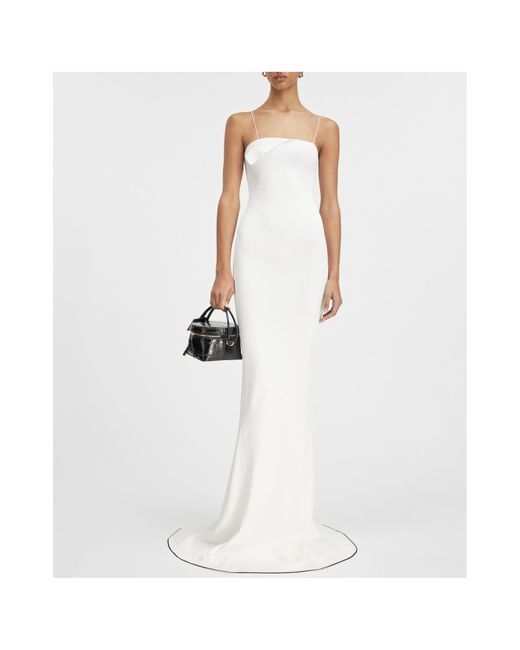 Jacquemus White Folded Mermaid Dress