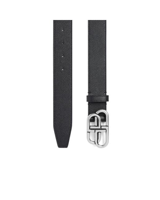 Balenciaga White Bb Large Belt for men