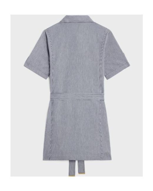 Céline Gray Trapeze Mini Dress