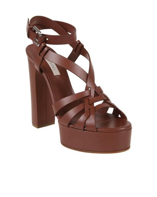 Casadei Brown Betty Platform Sandals