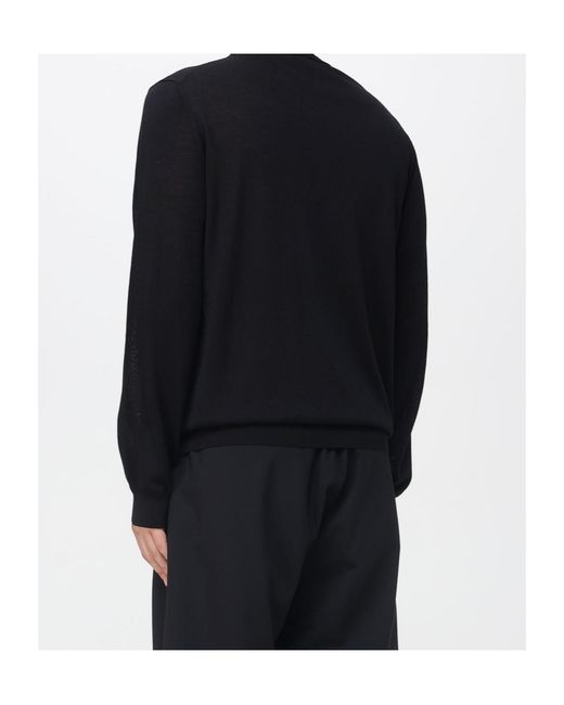 Roberto Collina Black Long-Sleeved Knitwear for men