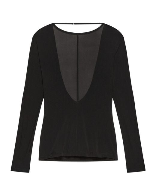 Helmut Lang Black Long-Sleeved T-Shirt