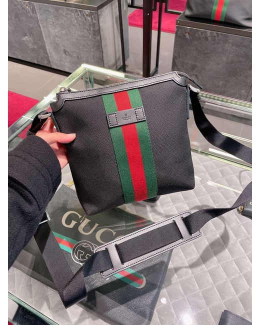 Gucci Black Double G And Shoulder Bag for men