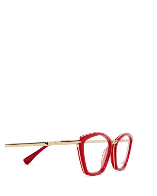 Max Mara White Cat-Eye Glasses