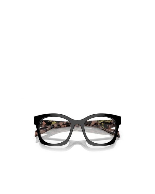 Prada White Geometric Frame Flat Mirror