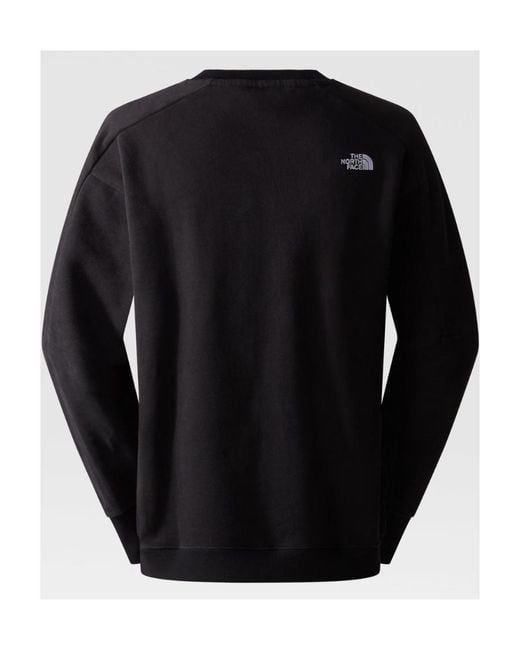 The North Face Black Logo Patch Crewneck Sweatshirt for men