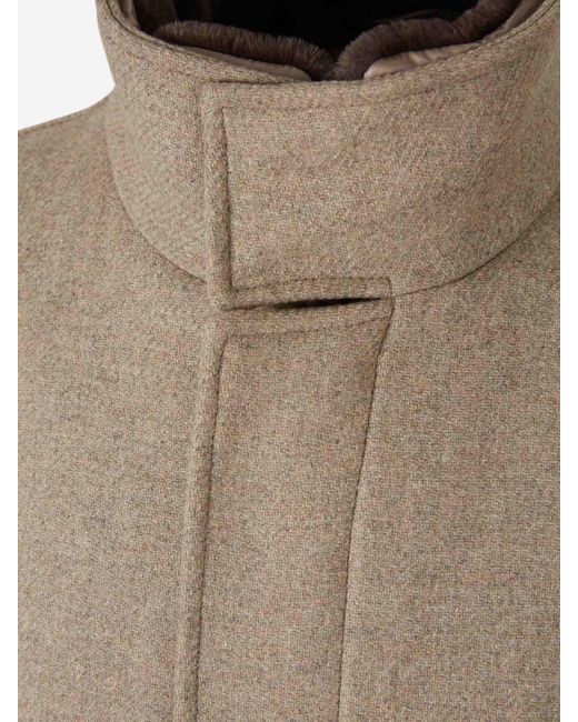 Herno Brown Long Sleeve Coat for men