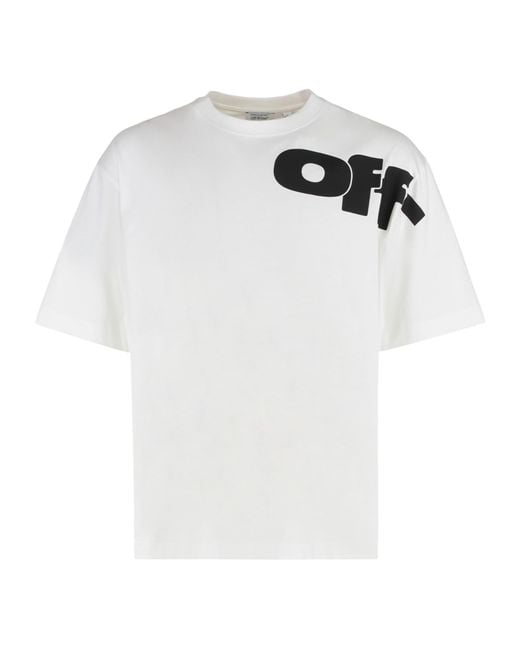 Off-White c/o Virgil Abloh White Cotton Crew-Neck T-Shirt for men